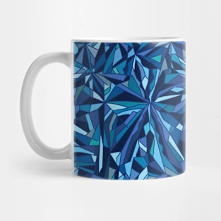 Frost crystal mosaic Mug